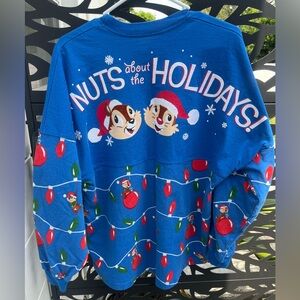 Disney Parks Epcot Festival Of The Holidays 2019 Chip & Dale Spirit Jersey Small